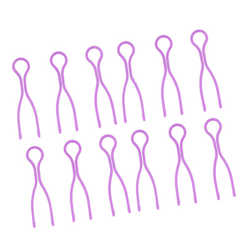 30Pcs Purple Thread Roller Clamp Plastic Bobbin Clips for Sewing Use