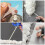 20Pcs Plastic Foam Applicator Tubes White Nozzles for 3