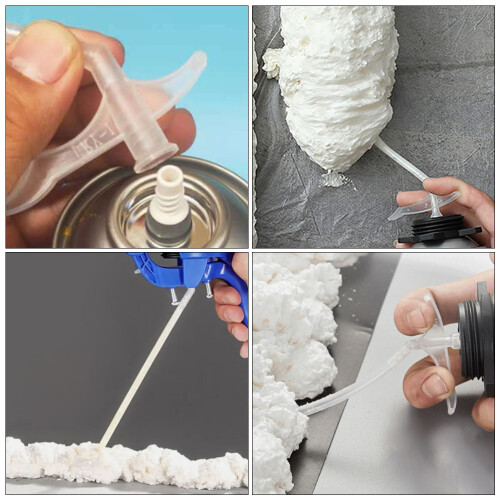 20Pcs Plastic Foam Applicator Tubes White Nozzles for 2