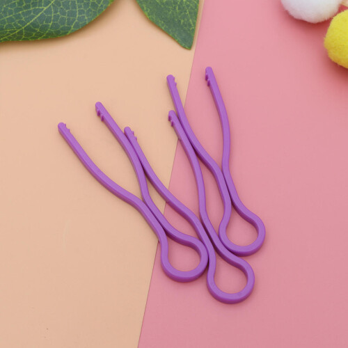30Pcs Purple Thread Roller Clamp Plastic Bobbin Clips for Sewing Use 2