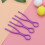 30Pcs Purple Thread Roller Clamp Plastic Bobbin Clips for Sewing Use 6