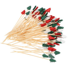 100pcs bamboo fruit picks portable food picks for camping dessert