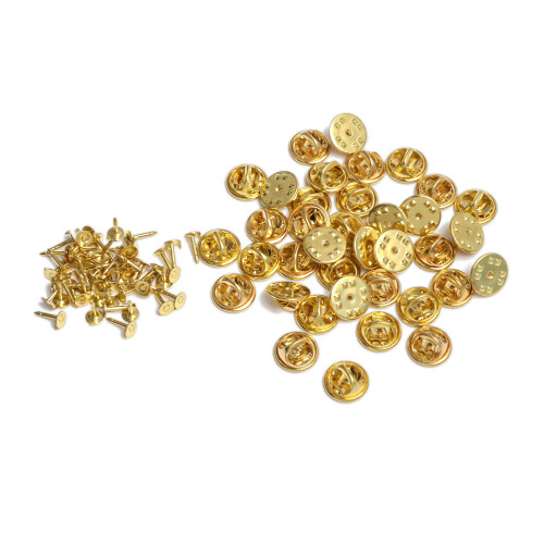 100 Pezzi Chiusure Con Spilla Per Cravatte In Metallo 12 Mm 2