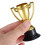 24 Unidades Troféu Mini De Plástico Com Base Preta 4