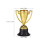 24 Unidades Troféu Mini De Plástico Com Base Preta 2