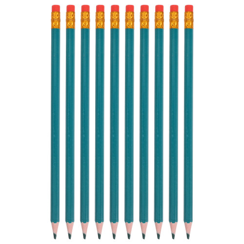 12 Pcs Green Erasable Colored Pencils With Erasers For Drafting Scoring
