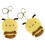 Cute Yellow Plush Bee Pendant Soft Keychain Accessory for Home Use 11