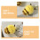 Cute Yellow Plush Bee Pendant Soft Keychain Accessory for Home Use 6