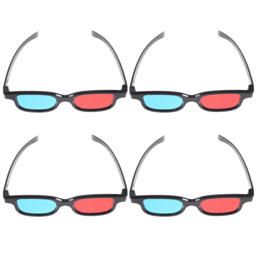 4 Pcs Game Glasses 3d Miss Scene Clear Frame Video Display
