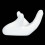 White Ceramic Ocarina Display Stand Office Desk Decor Gift 9