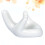 White Ceramic Ocarina Display Stand Office Desk Decor Gift 7