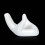 White Ceramic Ocarina Display Stand Office Desk Decor Gift 3