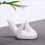 White Ceramic Ocarina Display Stand Office Desk Decor Gift 5