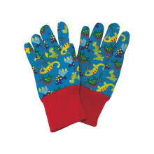 Kent & Stowe Blue Dinosaur Print Kids Gardening Gloves Cotton