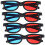 4 Pcs Game Glasses 3d Miss Scene Clear Frame Video Display 5