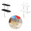 Clear Darted Storage Rack With Individual Slots-Black 2