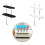 Clear Darted Storage Rack With Individual Slots-Black 4