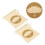 2Pcs Meditation Singing Bowl Pouch Khaki Cotton Durable Drawstring Bag 6