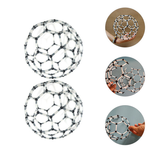 2 Sets Chemistry Molecular Model Kit C60 Structure Teaching Aid 2