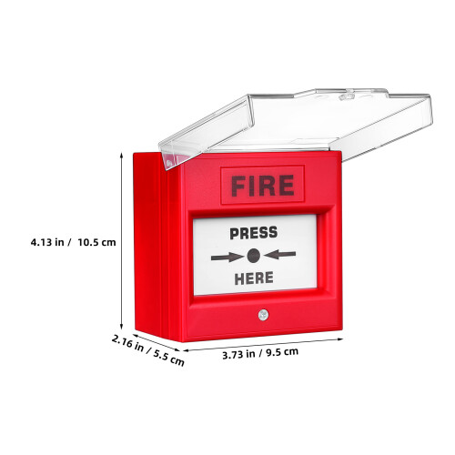 Red Plastic Fire Emergency Alarm Button for Home Access Control 1