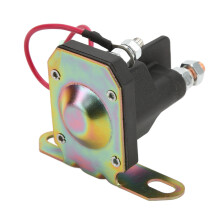 12V Vervangt startrelais voor zitmaaiers, dubbele poolaansluiting, snelstartmotor, hoog startvermogen, schroefdraadbeugel, lange levensduur.