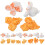 20pcs artificial popcorn micro ornaments, mixed color for home decor diy 1