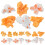 20pcs artificial popcorn micro ornaments, mixed color for home decor diy 10