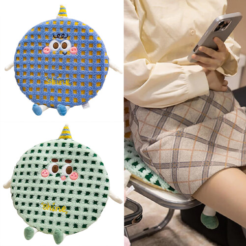 Memory Foam Seat Pad With Cartoon Pattern Nonslip Bottom-Pink 2