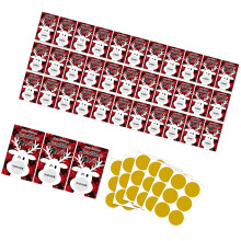 36Pcs Handmade Scratch Off Coupon Cards Christmas Prizes Card