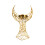 Middle Eastern Iron Moon Tower Tealight Candle Holders-gold 1