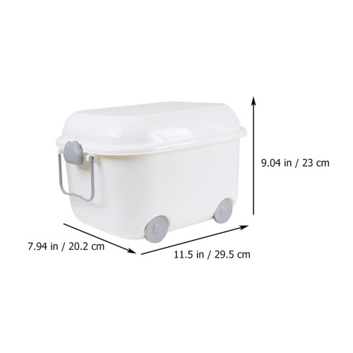 1pc Storage Box Storage Containers Cars White Pp 1