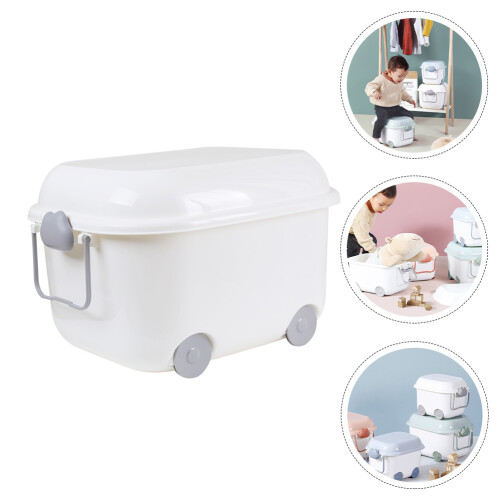 1pc Storage Box Storage Containers Cars White Pp 2