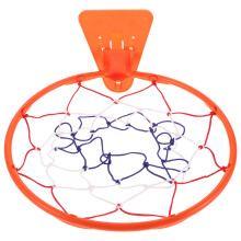 Indoor Basketball Hoop Wall Mounted Heavy Duty Plastic Rim No Drilling