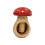 Wooden Mushroom Shaped Nut Cracker Ergonomic Kitchen Tool-Red 1