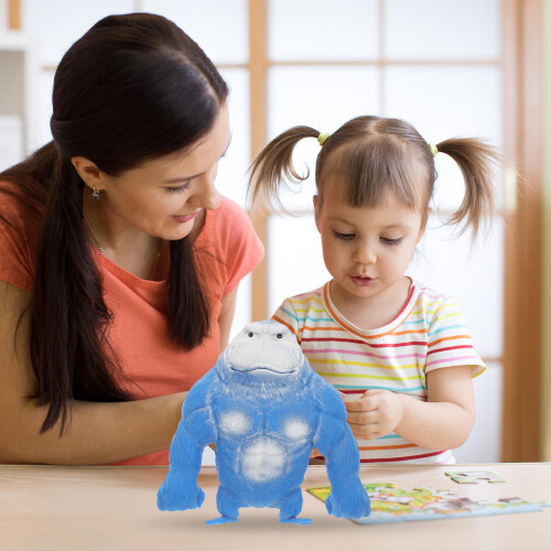 Figura De Gorila Brinquedo Elástico Para Apertar Descompressão Macaco 2