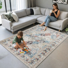 (Coastal, 160 X 230 cm-Bedroom Rug) Extra Large Rugs Traditional Carpets for Living Room Bedroom