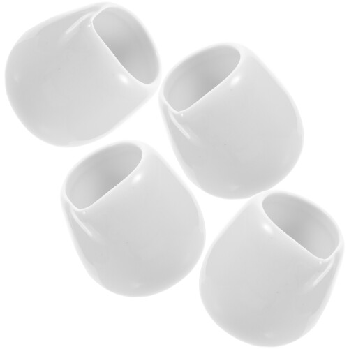 4 Unidades Copo Cerâmica Com Para Ketchup Café 2