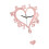 Heart Clock for Kitchen Bedroom Decorative Clock Acrylic- Gold. 1