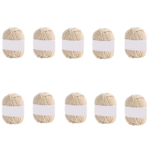 Vibranting Color Knitting Wool 4 Polyacrylonitrile-khaki white