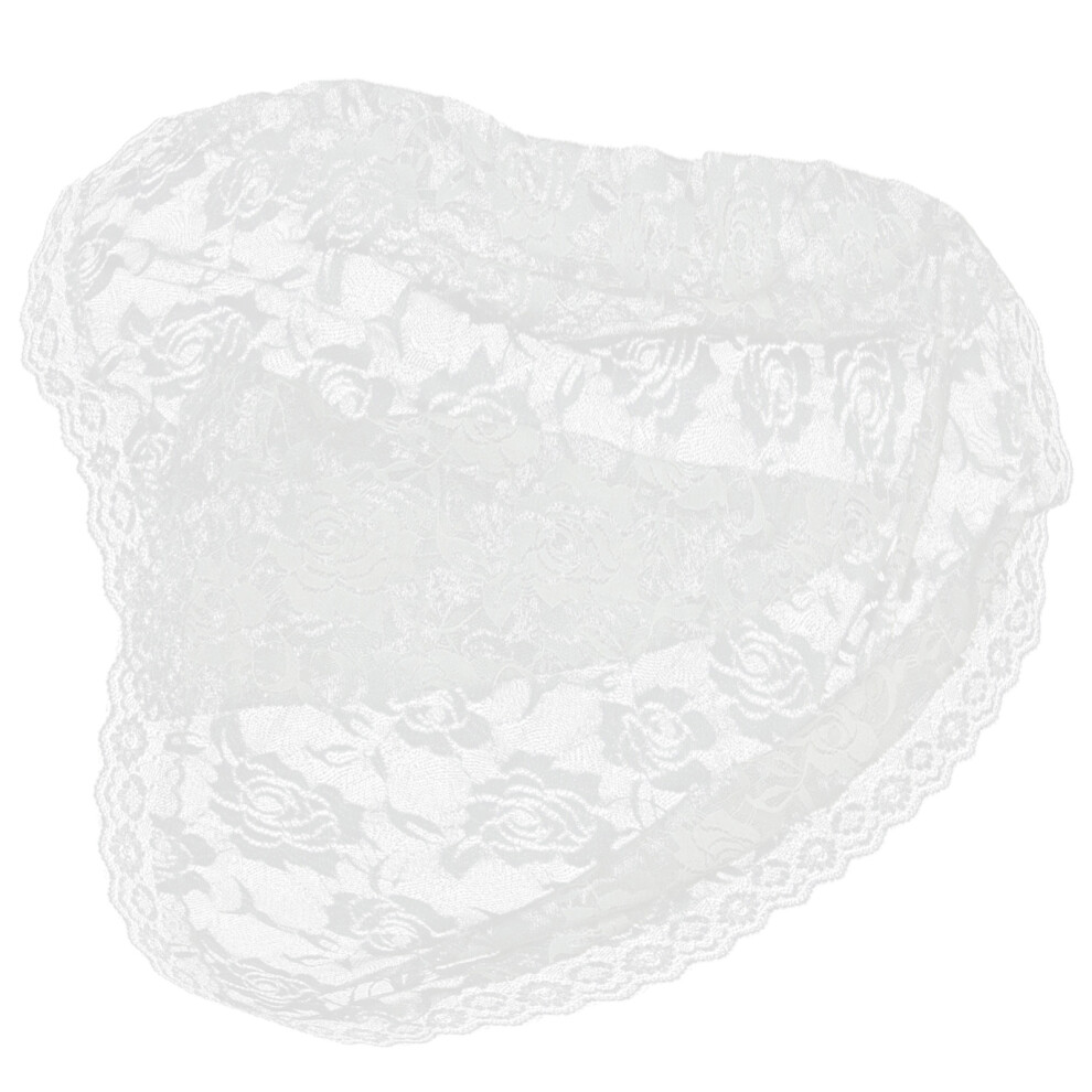 In Pizzo Bianco Sciarpa Copricapo Accessorio Charm