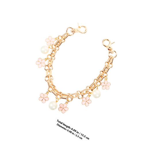 Bag Strap Extender Replacement Pearl Flower Chain Purse Accessory 1