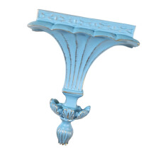 Artistic Resin Wall Mounted Shelf Featuring-NX0182B light blue