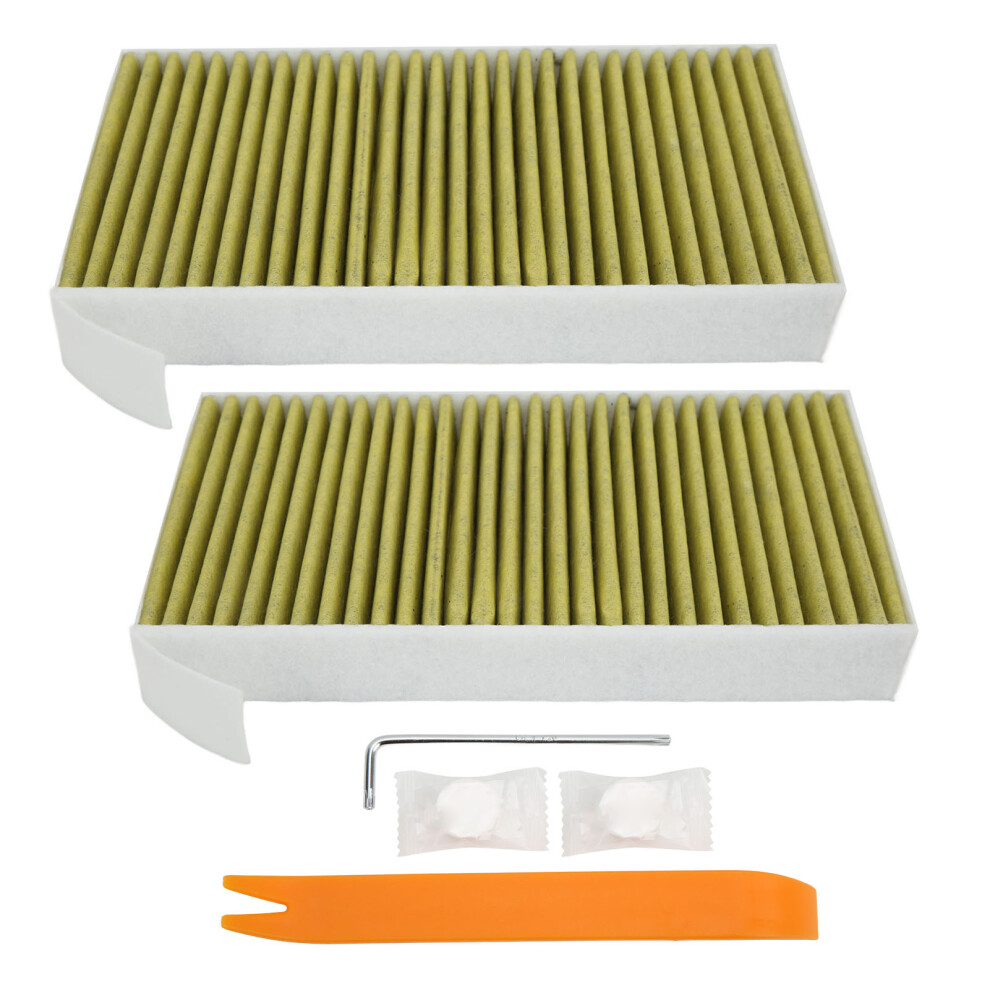Hepa Cabin Air Filter 4 Tesla Model 3 Model Y, Upgraded Coconut Shell Activated Carbon Layer W/ Enhanced Adsorption, Durable Electrostatic Fiber 9139052840607