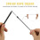 stylus para tela resistiva, 3 un com cordão para pos e 8