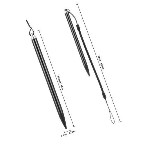 stylus para tela resistiva, 3 un com cordão para pos e 1