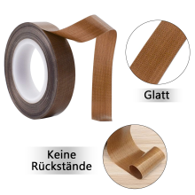 Teflon Fabric Tape for High Speed Sealing Machines, PTFE Tape Non-Stick Surface, Multipurpose High Temperature Resistance, Universal Compatibility, We