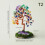 Crystal Money Tree Statue with Base-Colorful crystal 4