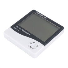 Digitales Thermometer-Hygrometer, Temperatur- und Feuchtigkeitsmonitor für Innenräume mit präzisem und zuverlässigem großem LCD-Display für