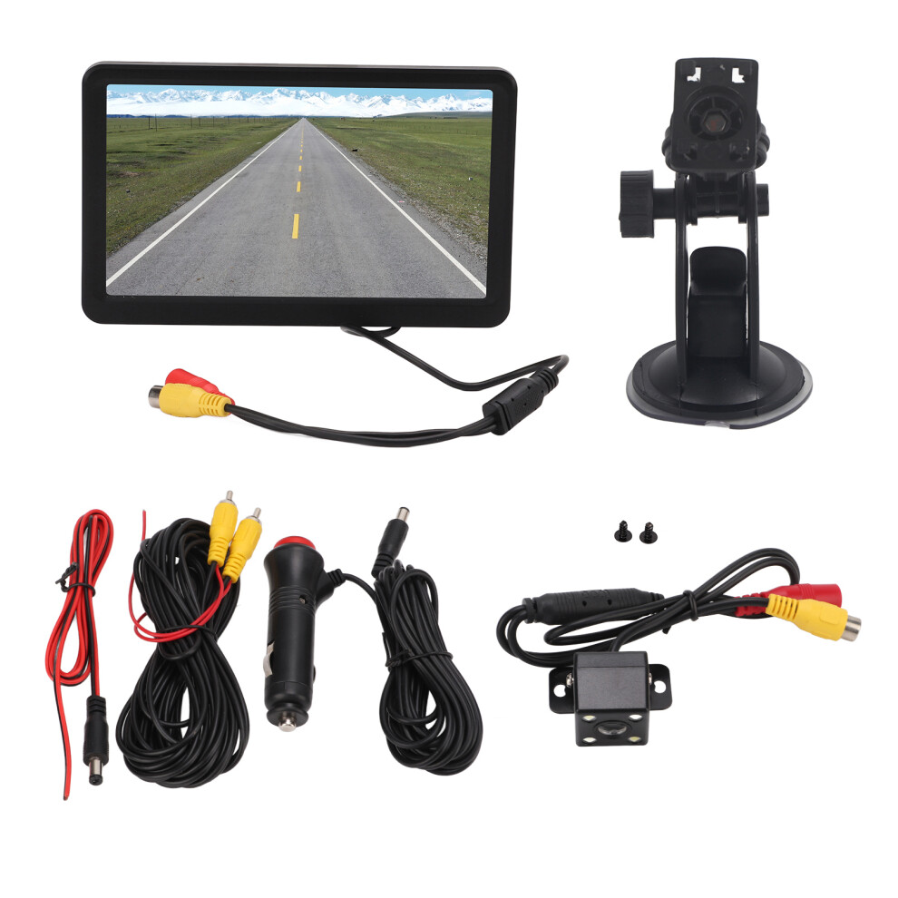 Car Backup Camera Monitor Only, Crystal Clear Image Rear View Display With Reliable Signal And Contrast Adjustment, Fits Trucks Vans Trailers (7In) 9139052767935