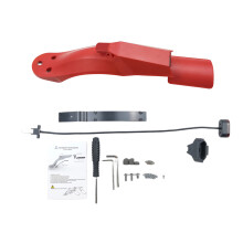 Guardabarros trasero para patinete eléctrico Ninebot Max G30 Accesorios con material ABS y PC Guardabarros impermeable Soporte de luz de freno